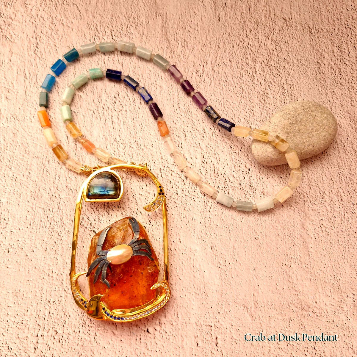 Crab at Dusk Necklace