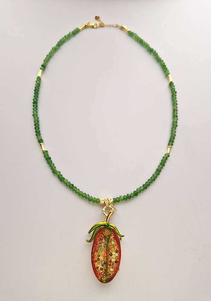 Kamatis Pin Necklace