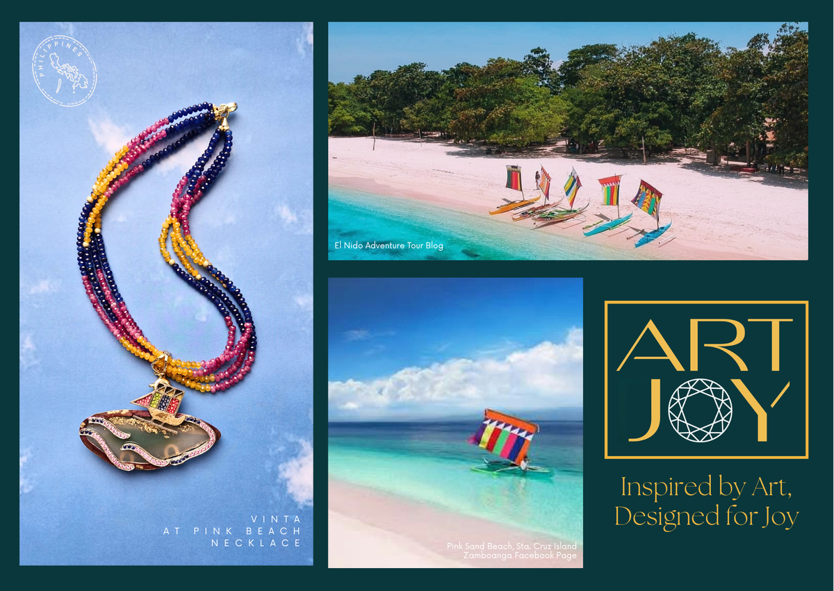 Vinta at Pink Beach Necklace