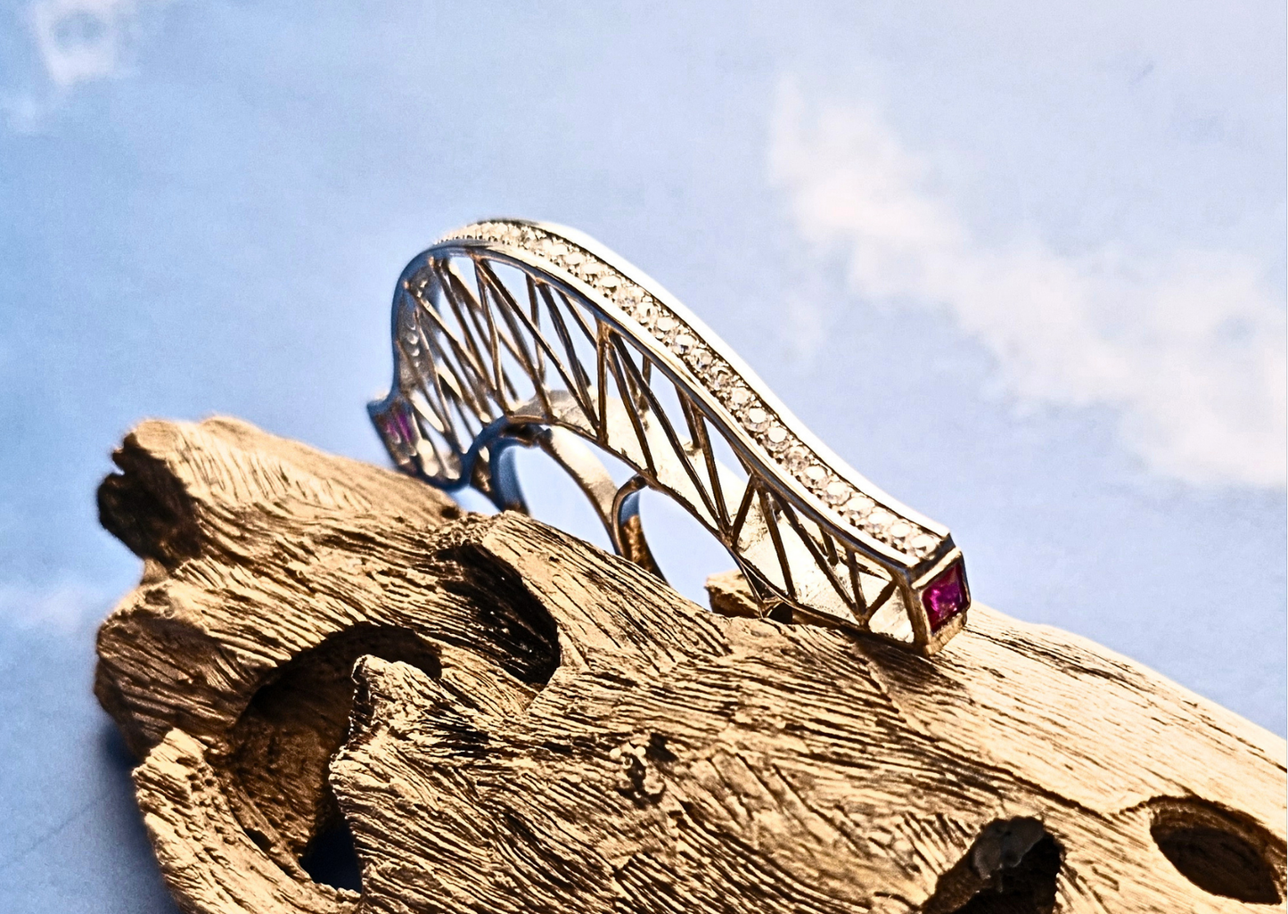 San Juanico Bridge Two Finger Ring 1