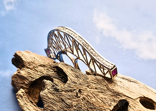 San Juanico Bridge Two Finger Ring 1