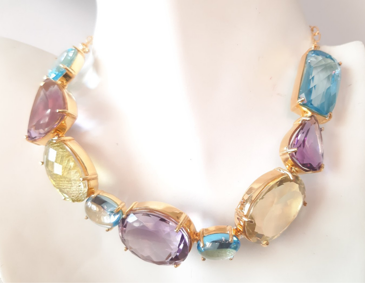 Large Gemstone Necklace