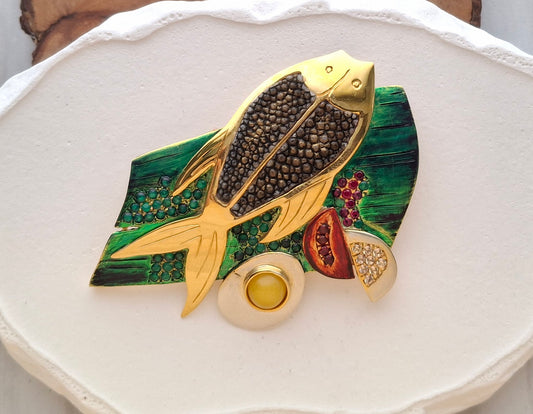 Daing na Bangus Pin Necklace
