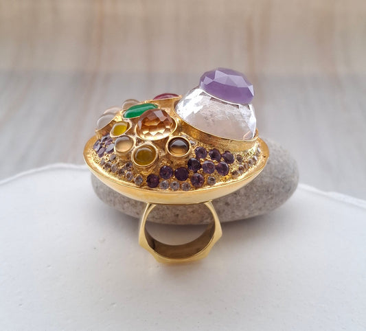 Halo Halo Ring Gold