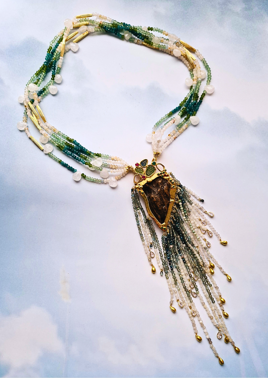 Hinulugang Taktak Waterfall Pin Necklace