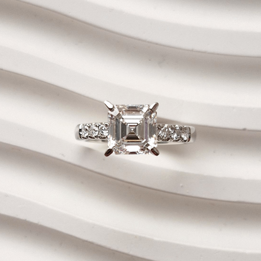 Asscher Cut Cocktail Ring