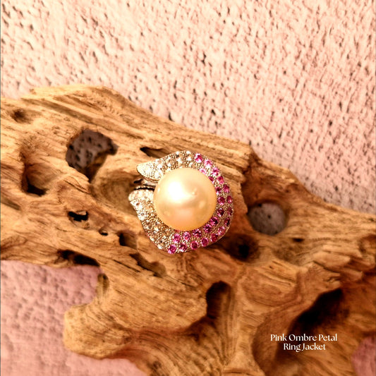 South Sea Pearl Ring with Petal Ring Jacket