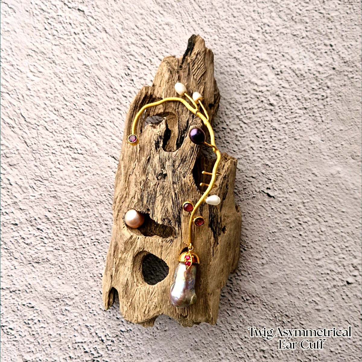 Twig Asymmetrical Ear Cuff