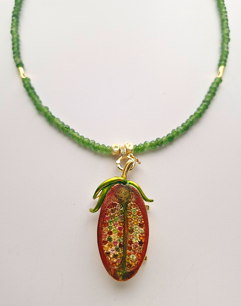 Kamatis Pin Necklace