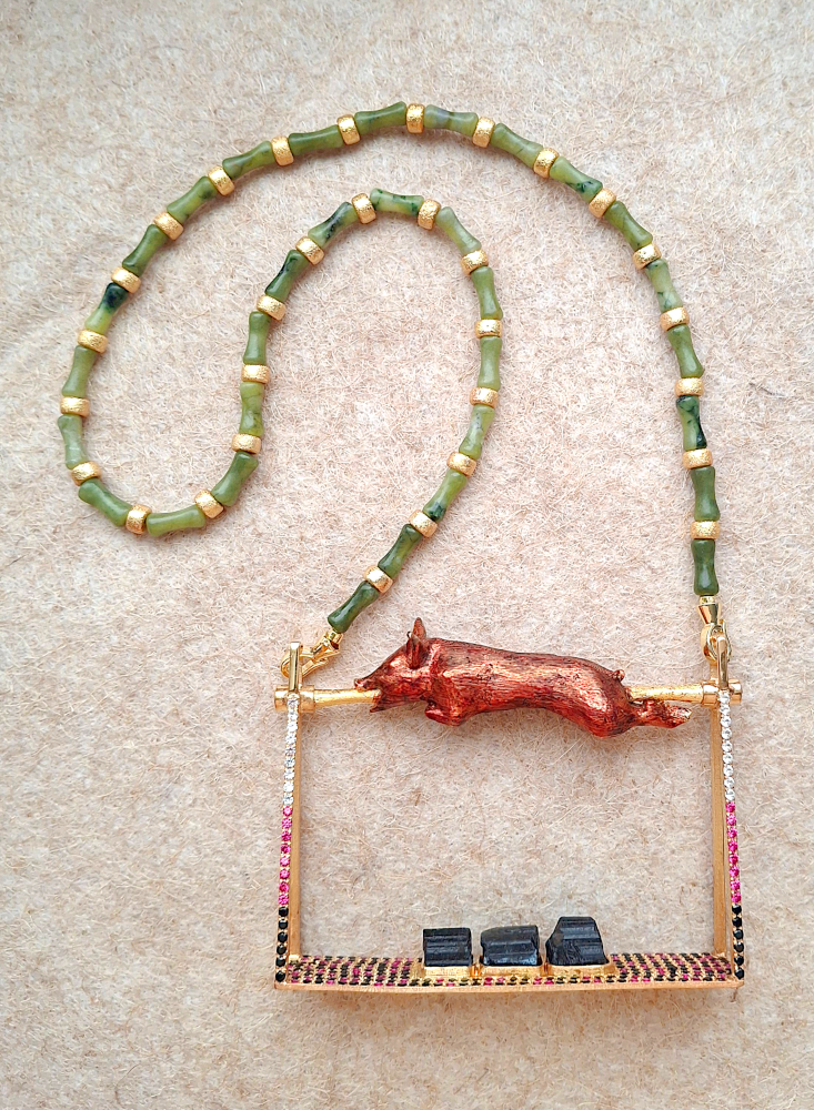 Red Lechon Necklace