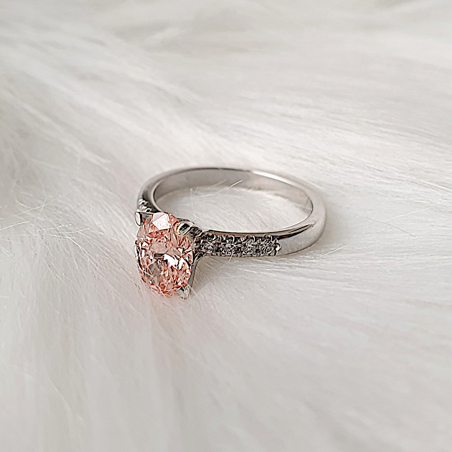 Pink Diamond Engagement Ring