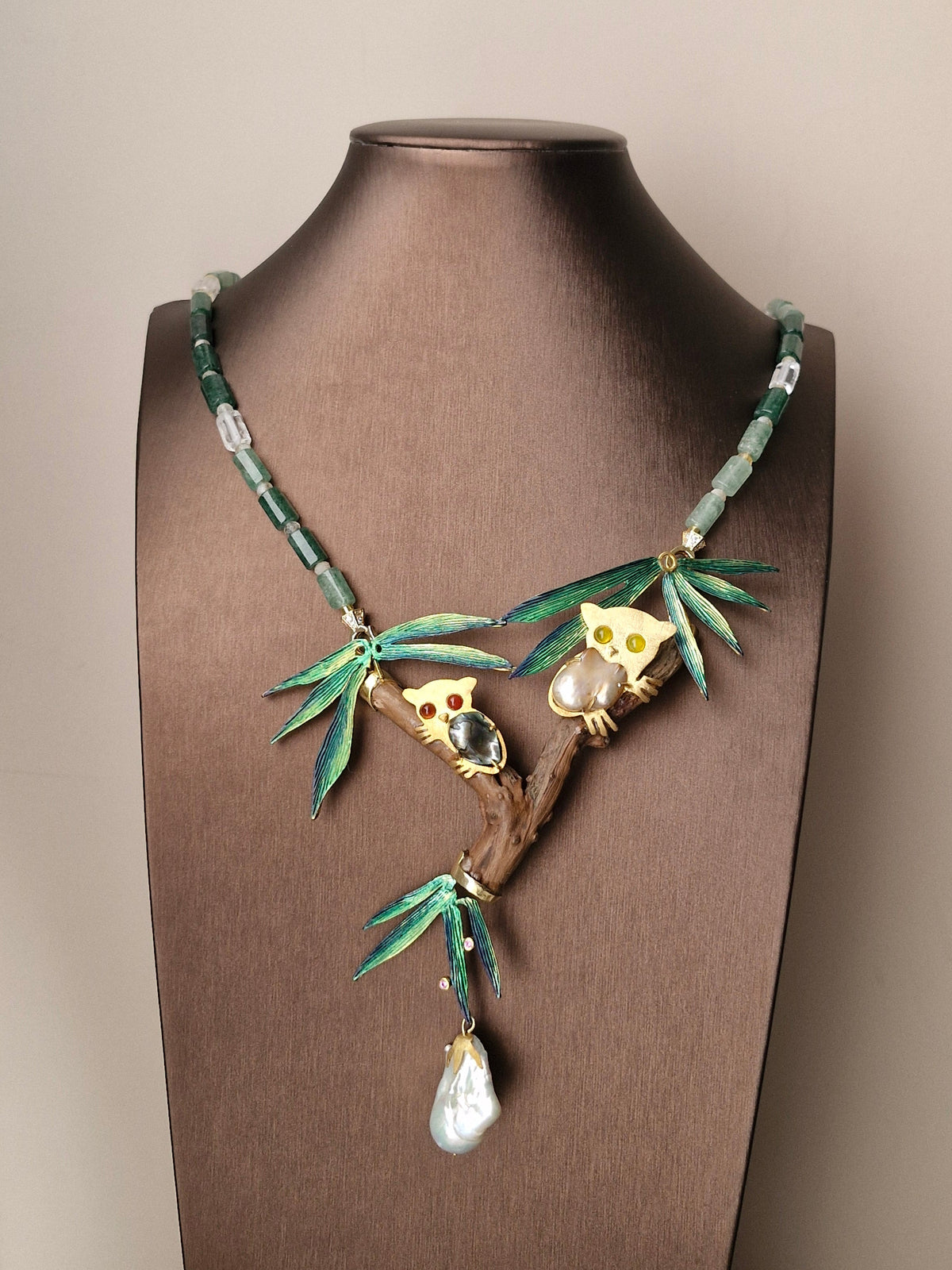 Tarsiers at Home Necklace