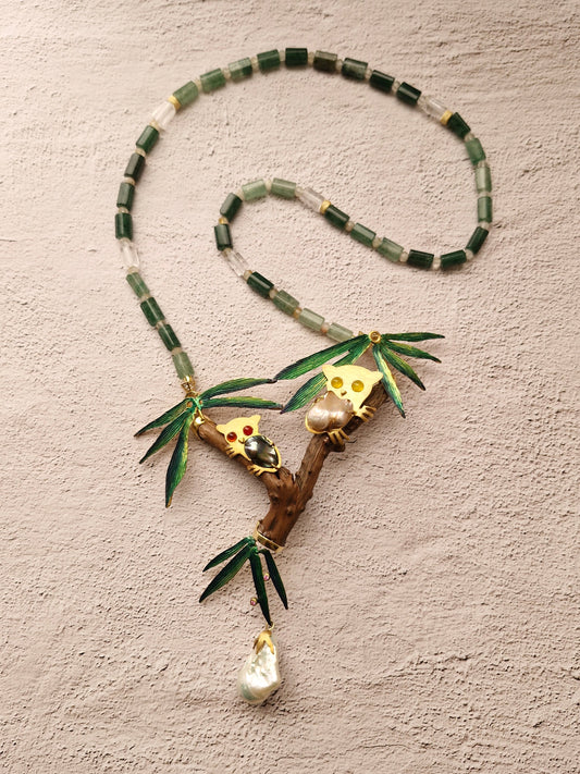 Tarsiers at Home Necklace