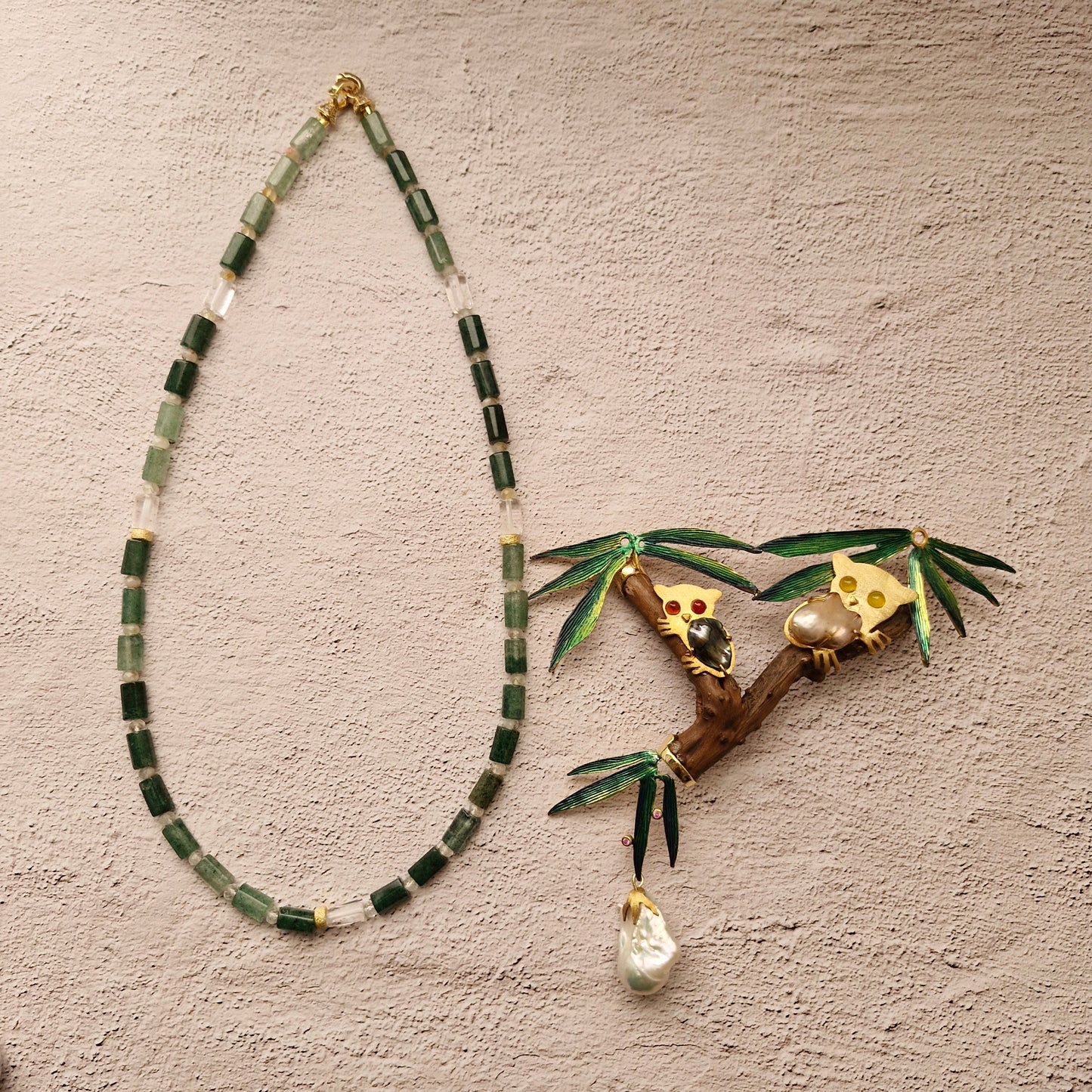 Tarsiers at Home Necklace